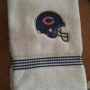 Chicago Bears helmet hand towel